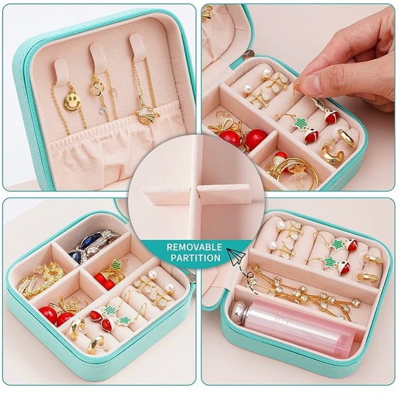 Travel Jewelry Organizer Zipper Bag/Box (1 pcs) - Picture 9 of 14